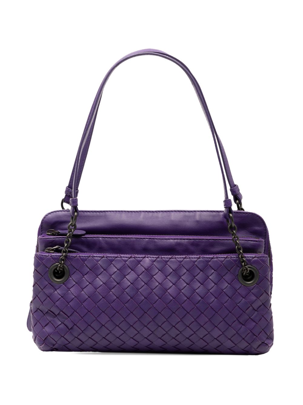 2012-2025 Nappa Intrecciato Triple Zip shoulder bag