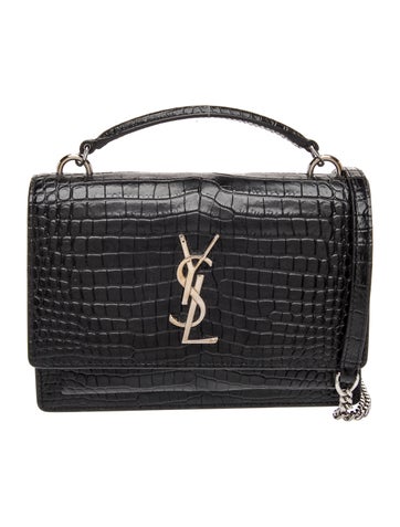 Embossed Leather Crossbody Bag