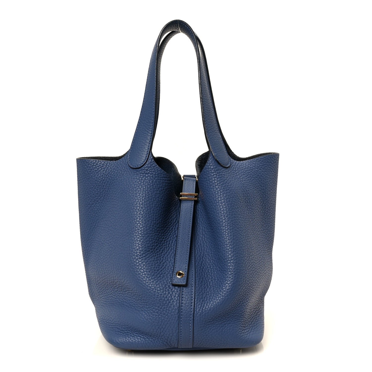 Hermes Hermes Taurillon Clemence Picotin Lock 22 MM Bleu Brighton
