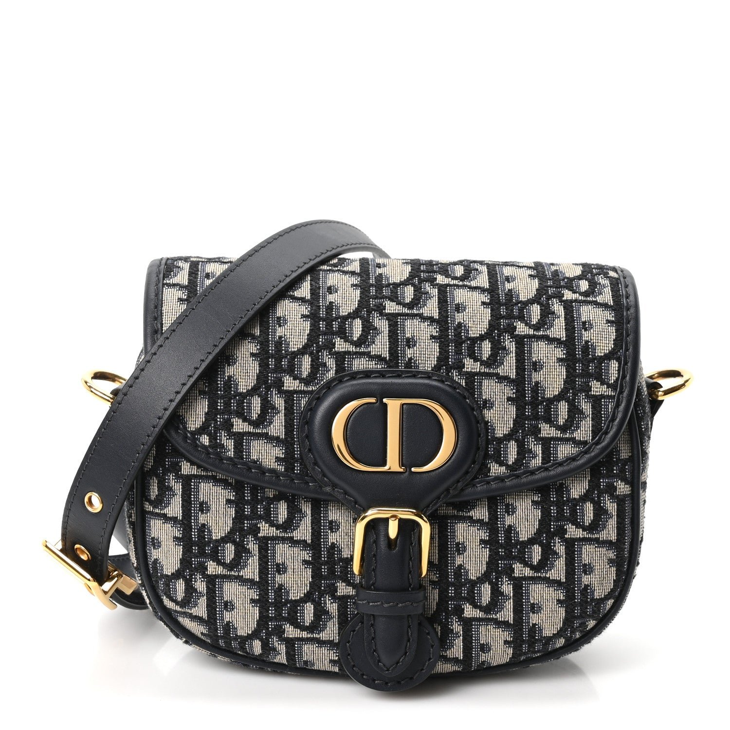 Christian Dior Oblique Small Bobby Flap Blue