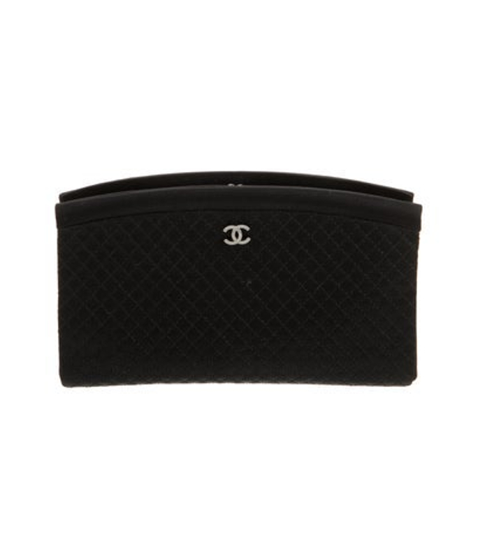Chanel Satin Quilted Clutch