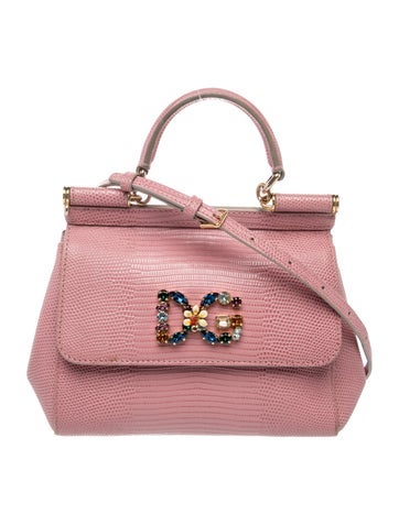 Lizard Top Handle Bag