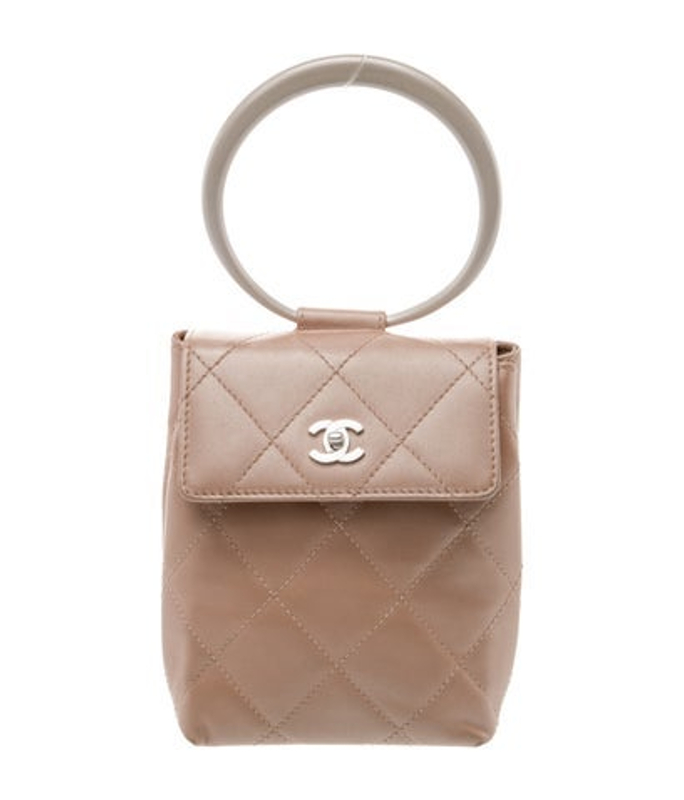 Chanel Quilted Clutch W Handle