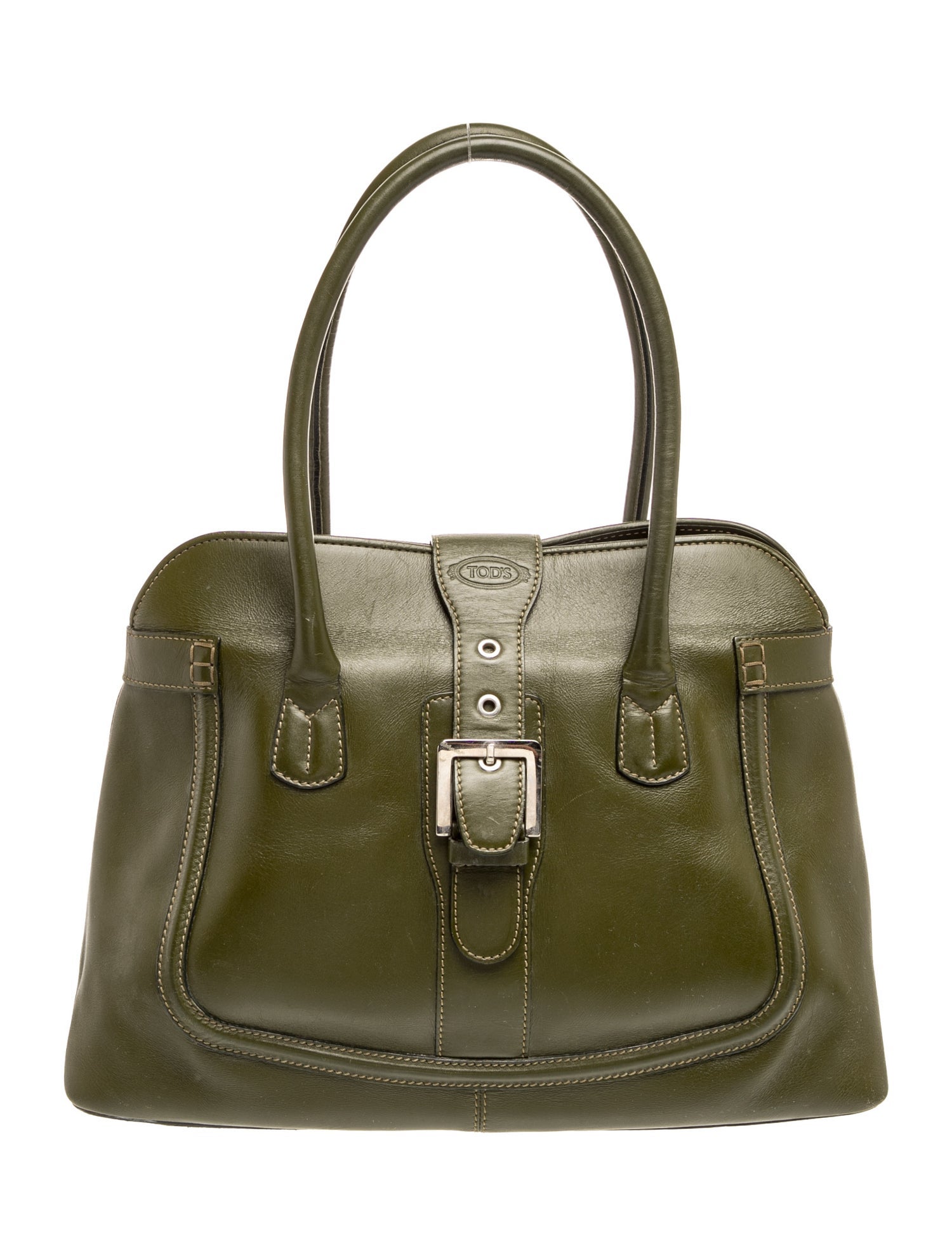 Leather Top Handle Bag