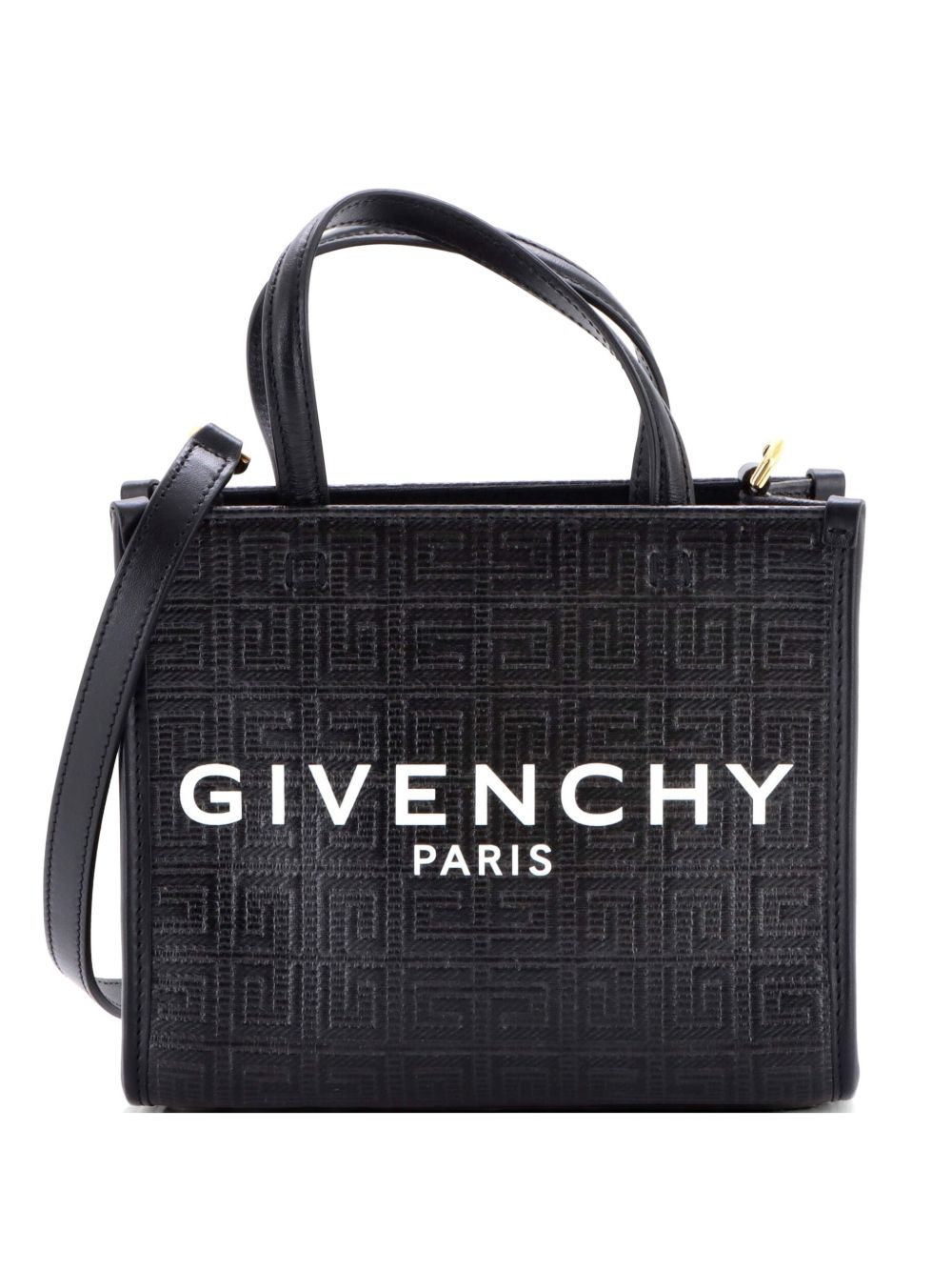 G- 4G Embossed Coated Canvas Mini tote bag