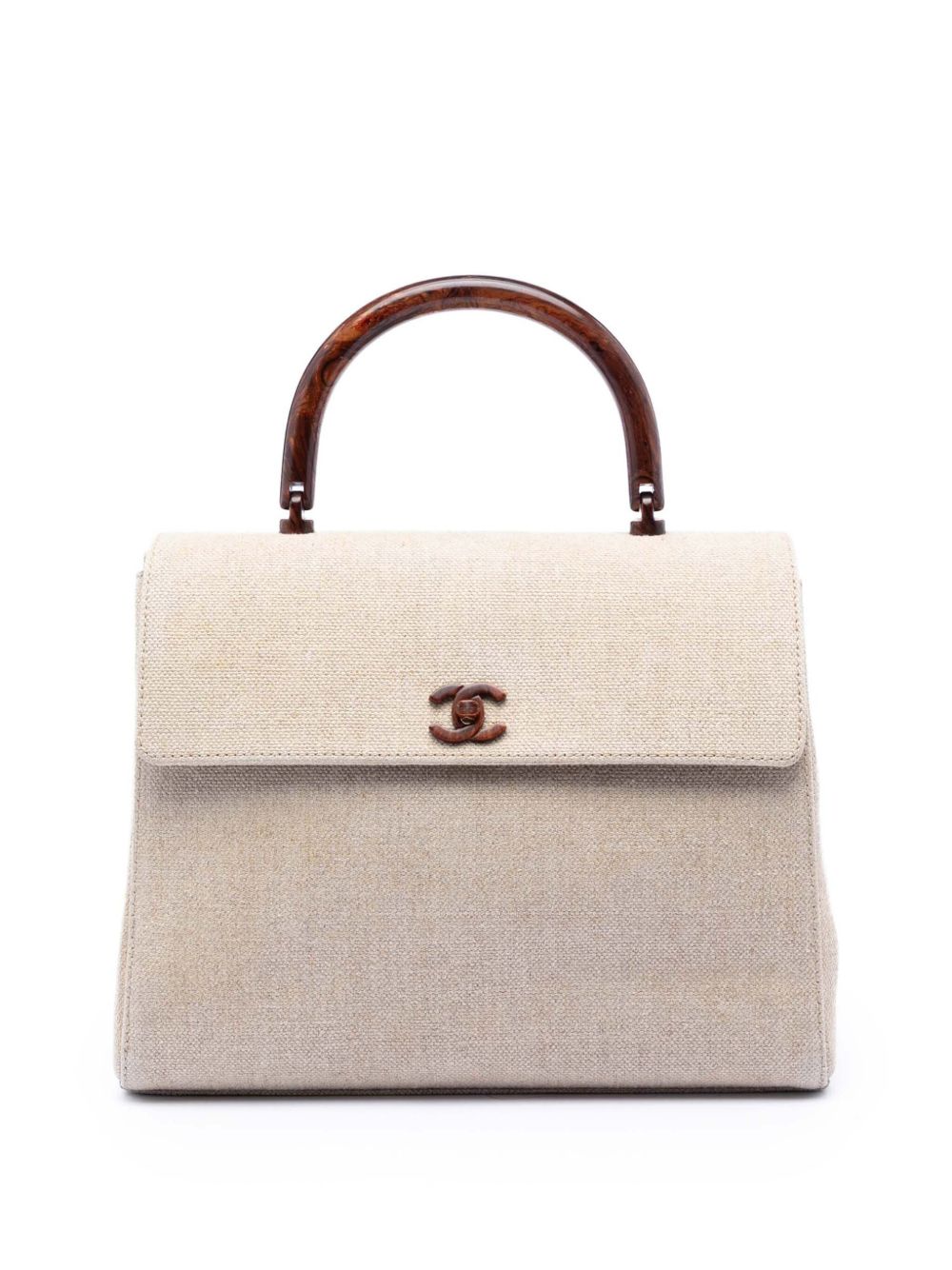 2000-2002 Medium Canvas Kelly Top Handle Bag handbag