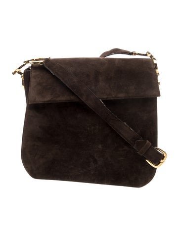 Suede Messenger Bag