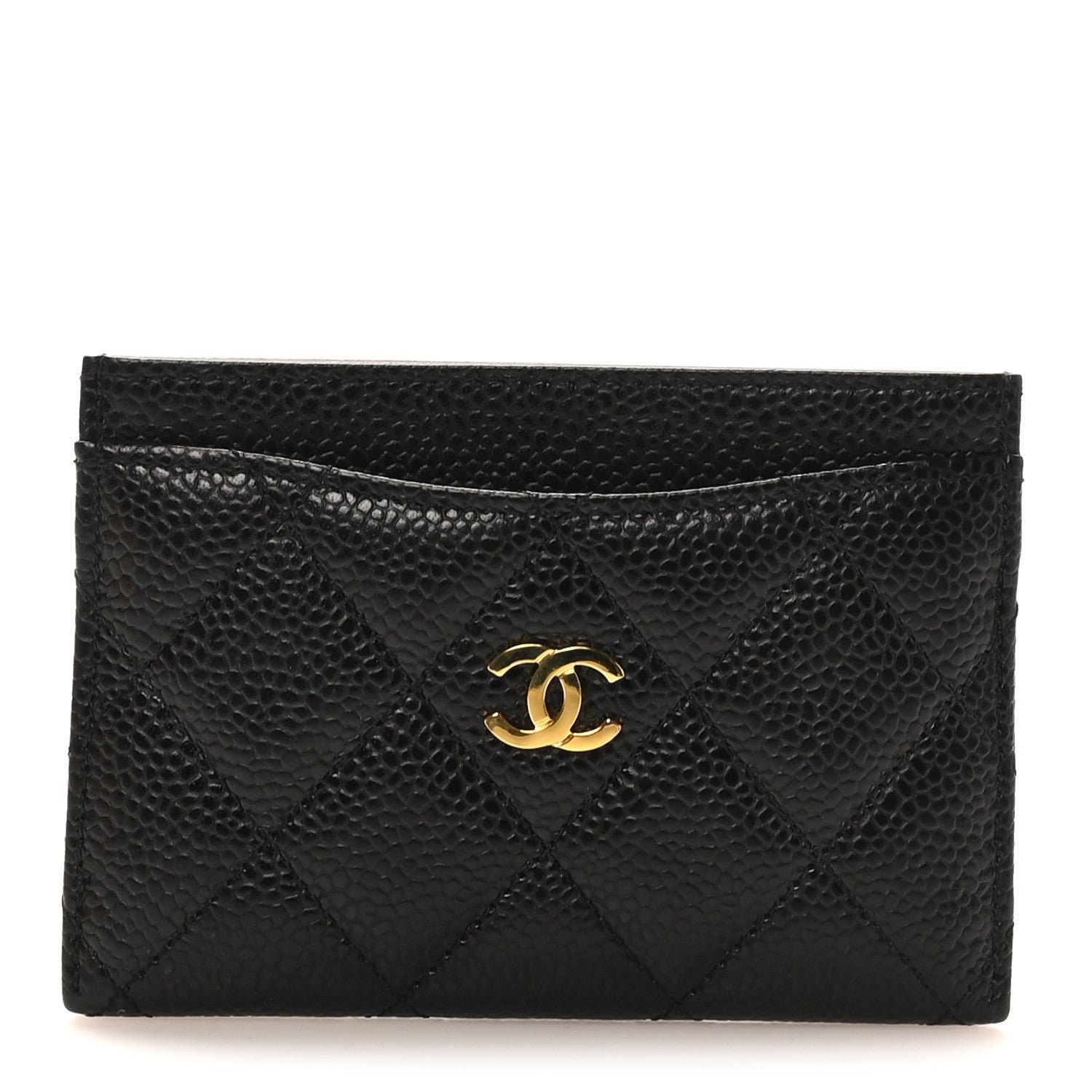 Chanel Caviar Quilted Card Holder Black