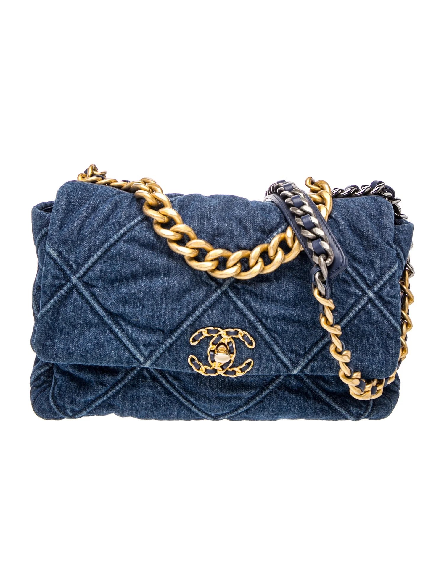 Medium Denim 19 Flap Bag