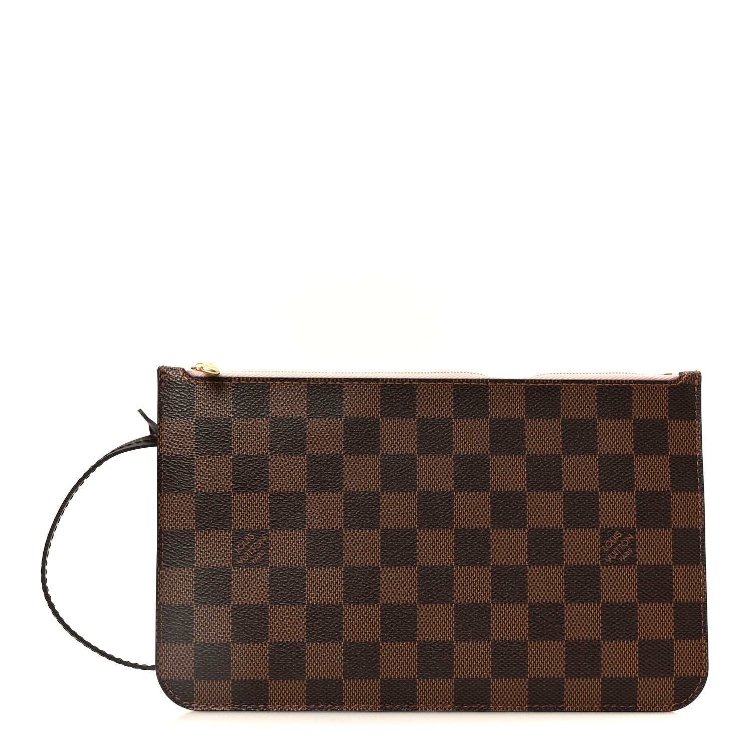 Louis Vuitton Louis Vuitton Damier Ebene Neverfull MM GM Pochette Rose Ballerine