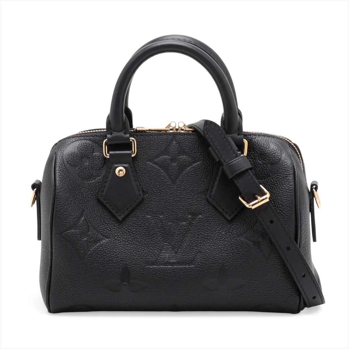 Louis Vuitton Monogram Empreinte Speedy Bandoulière 20 M58953 Black There was an