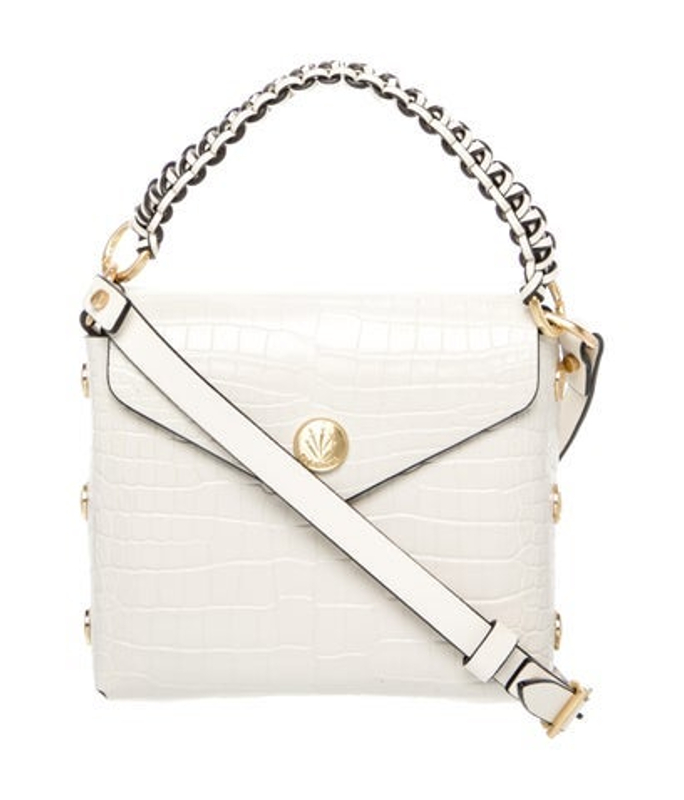 Rag & Bone Bone Embossed Leather Crossbody Bag