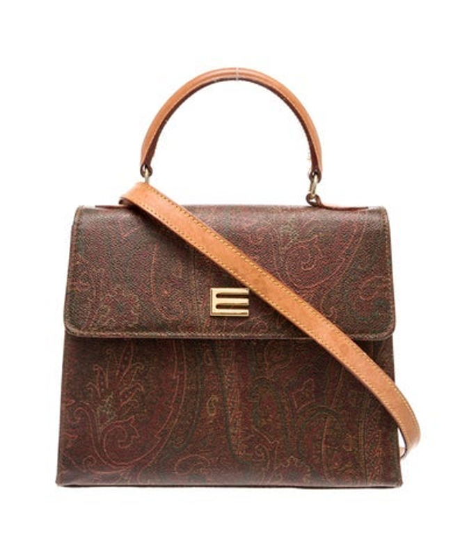 Etro Leather Top Handle Bag