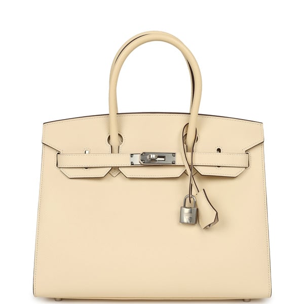 Hermes Birkin Sellier 30 Nata Epsom Palladium Hardware