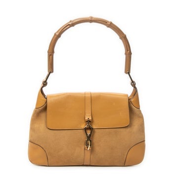 Leather Bamboo Flap Jackie