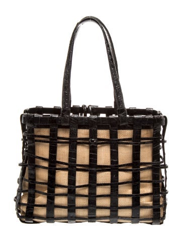 Crocodile Top Handle Bag