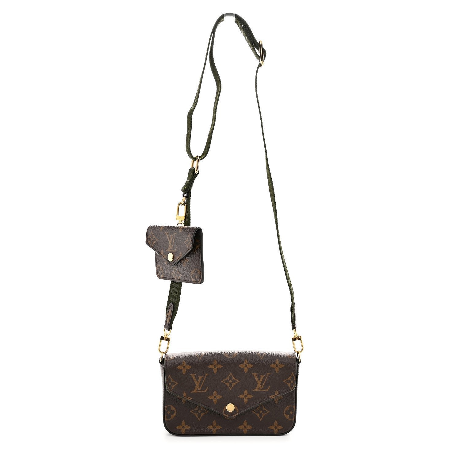 Louis Vuitton Monogram Felicie Strap & Go Kaki