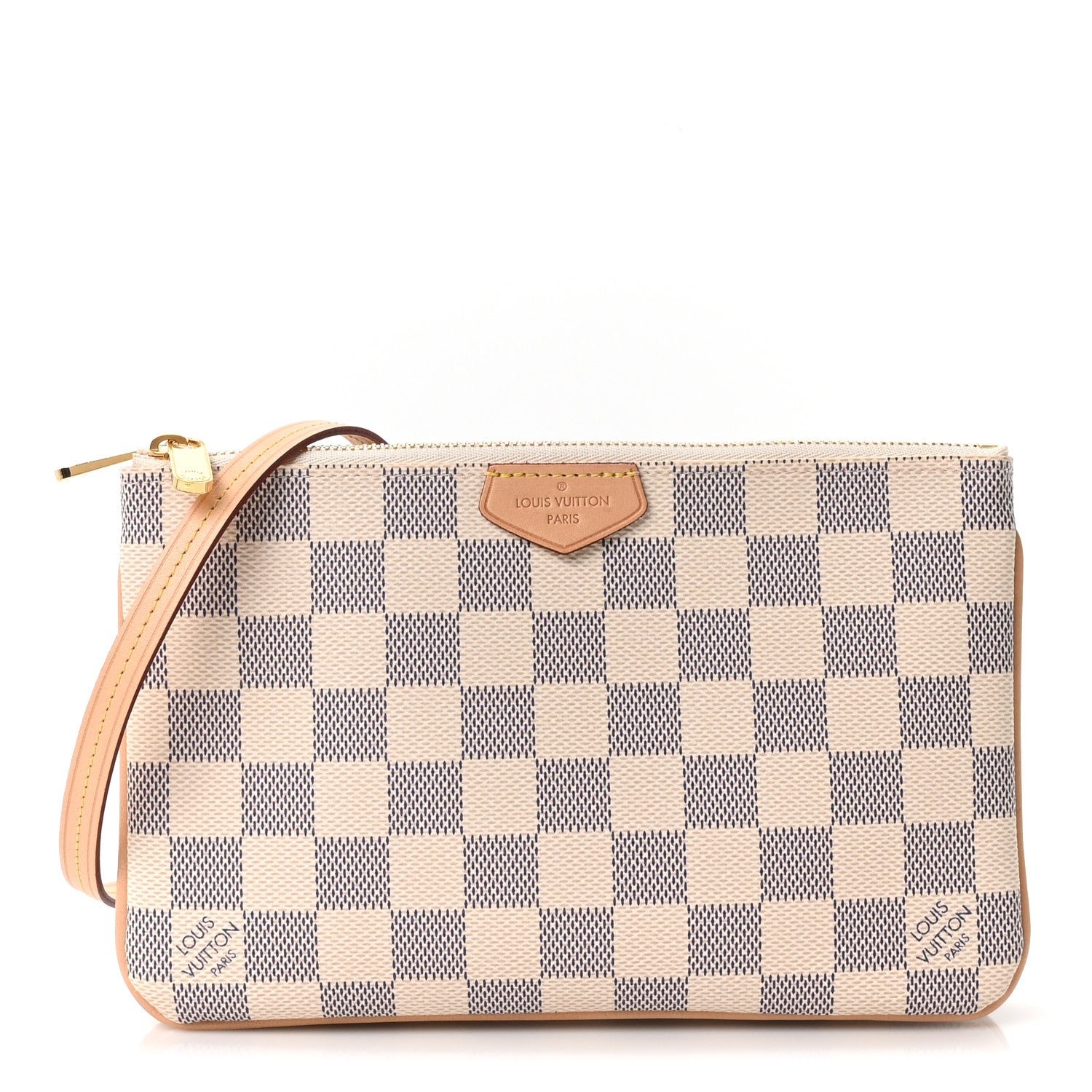 Louis Vuitton Damier Azur Double Zip Pochette