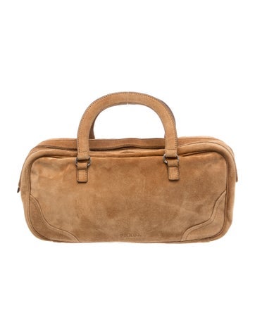 Scamosciato Suede Top Handle Bag