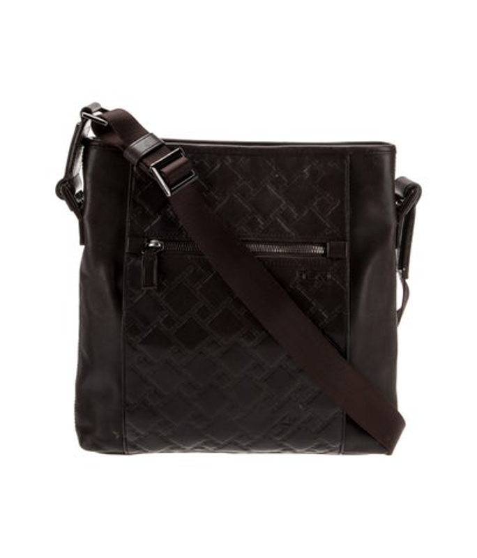 Tumi Leather Messenger Bag