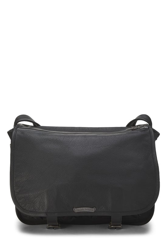 Chrome Hearts Black Leather Gunslinger Messenger