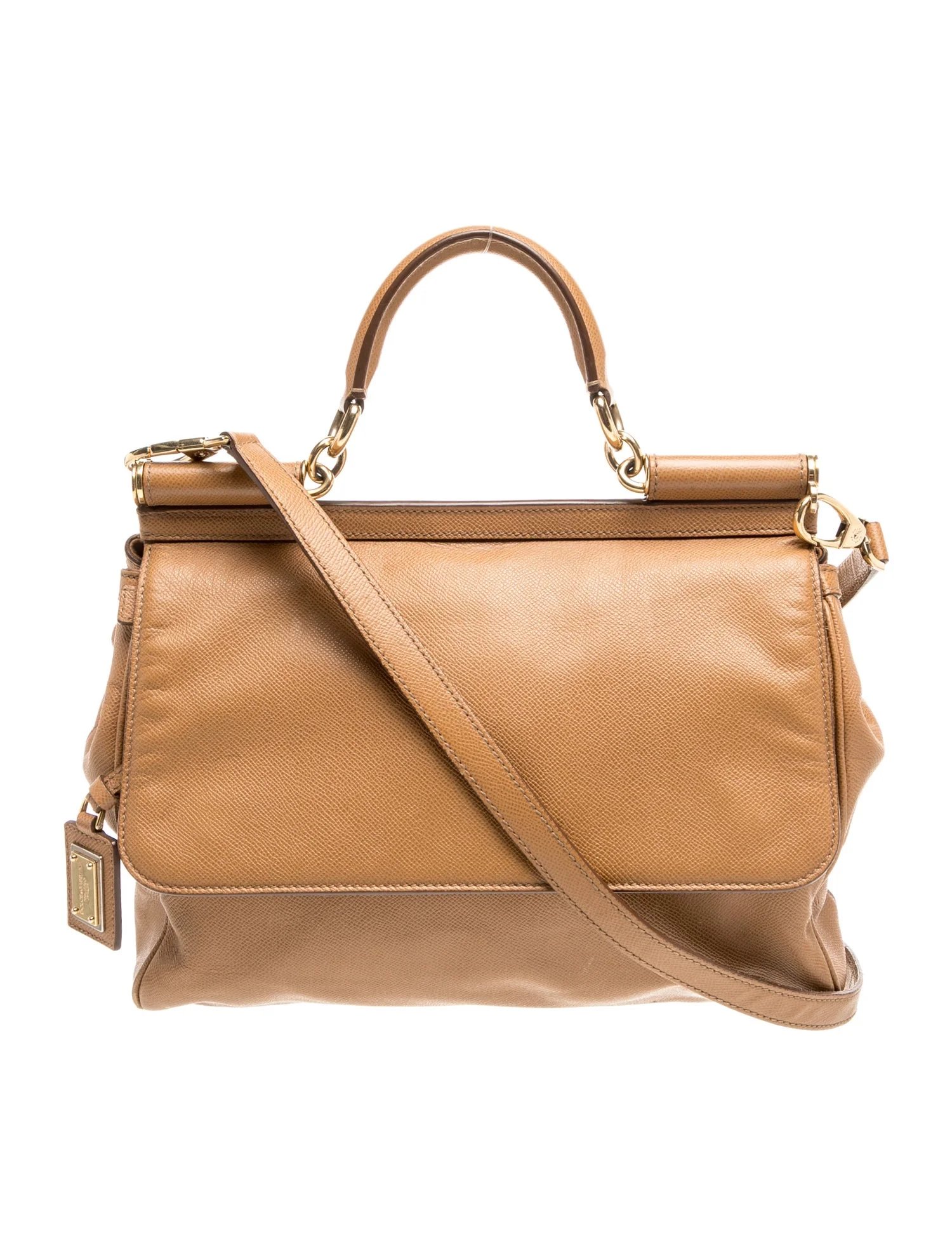 Leather Top Handle Bag