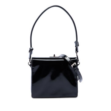 Patent Leather Turnlock Satchel