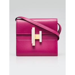 Hermes Hermes Rose Poupre Villandry Calfskin Leather Cinhetic To Go Wallet