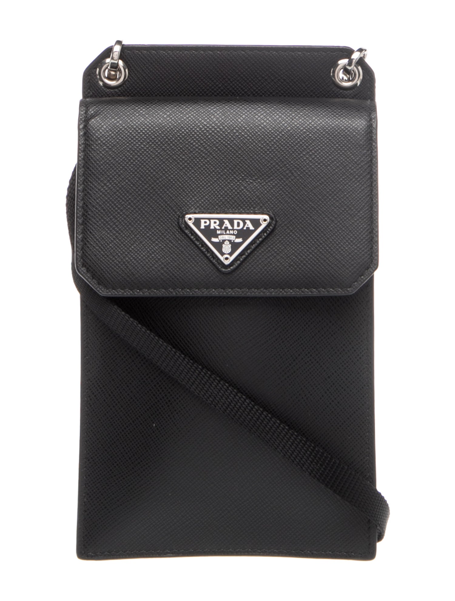 Saffiano Lux Leather Crossbody Bag