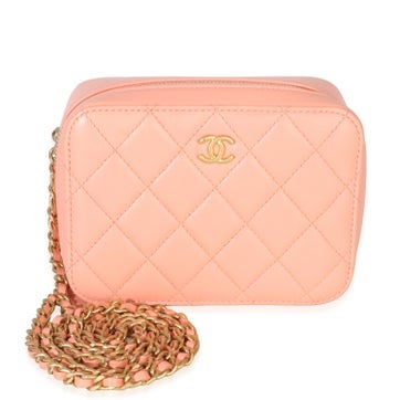 Leather Pearl Crush Camera Vanity Case