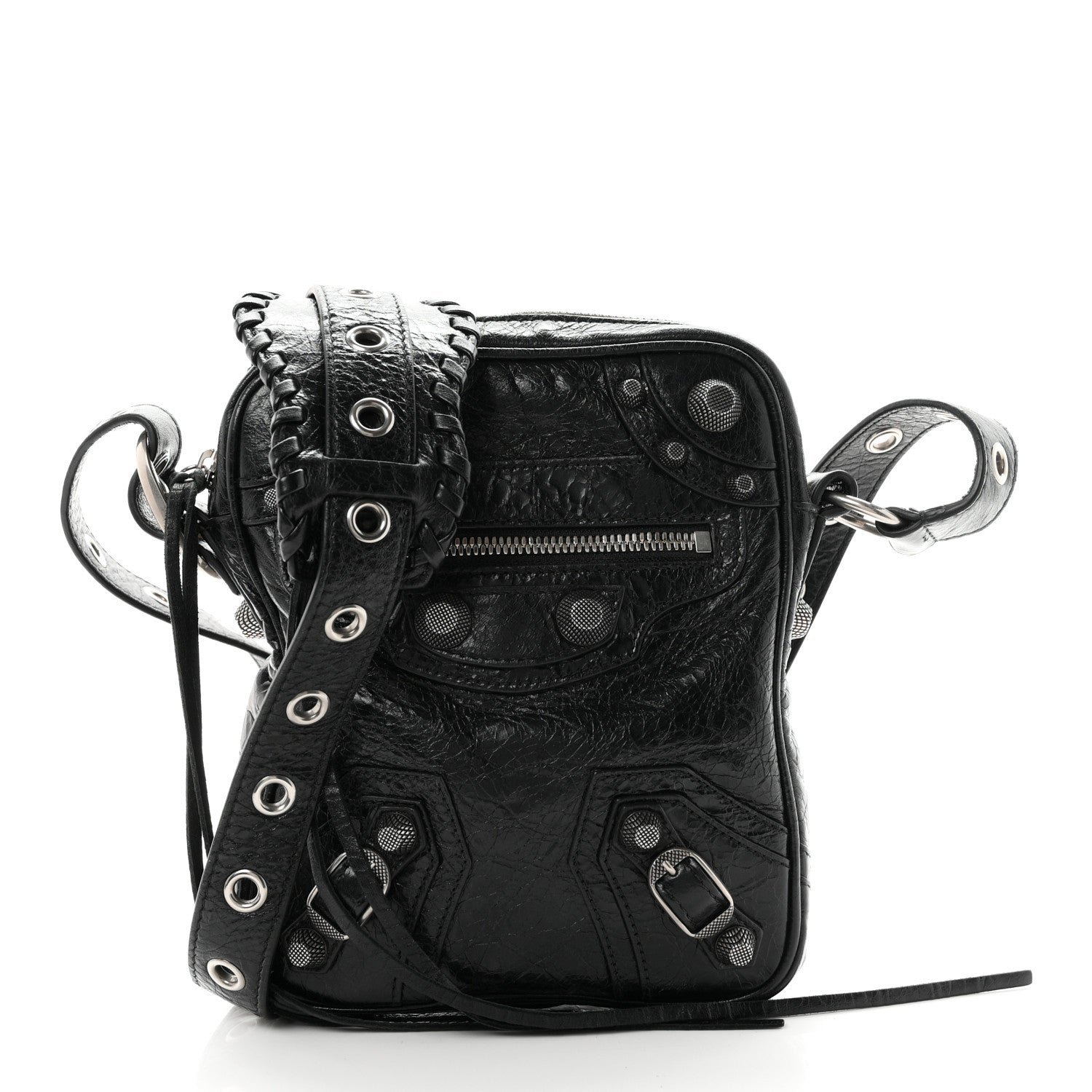 Balenciaga Balenciaga Agneau Arena Le Cagole Crossbody Bag Black