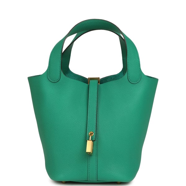 Hermes Picotin Lock 18 Vert Jade Maurice Gold Hardware