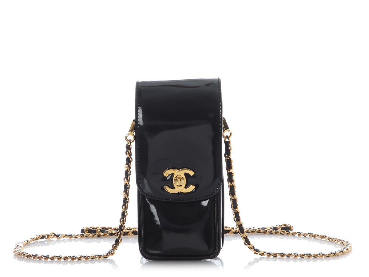 Chanel Vintage Black Patent Crossbody