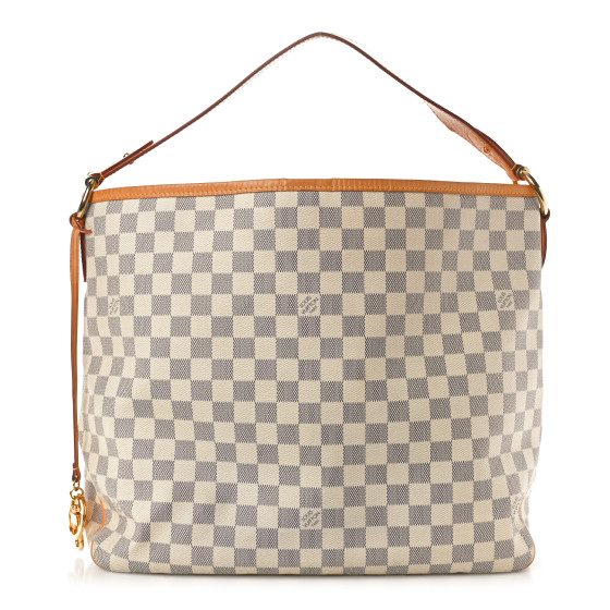 Louis Vuitton Damier Azur Delightful MM Rose Ballerine