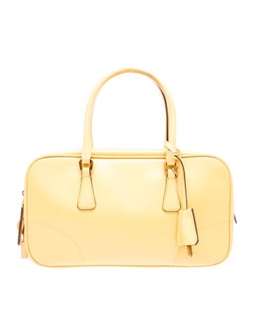 Saffiano Leather Top Handle Bag