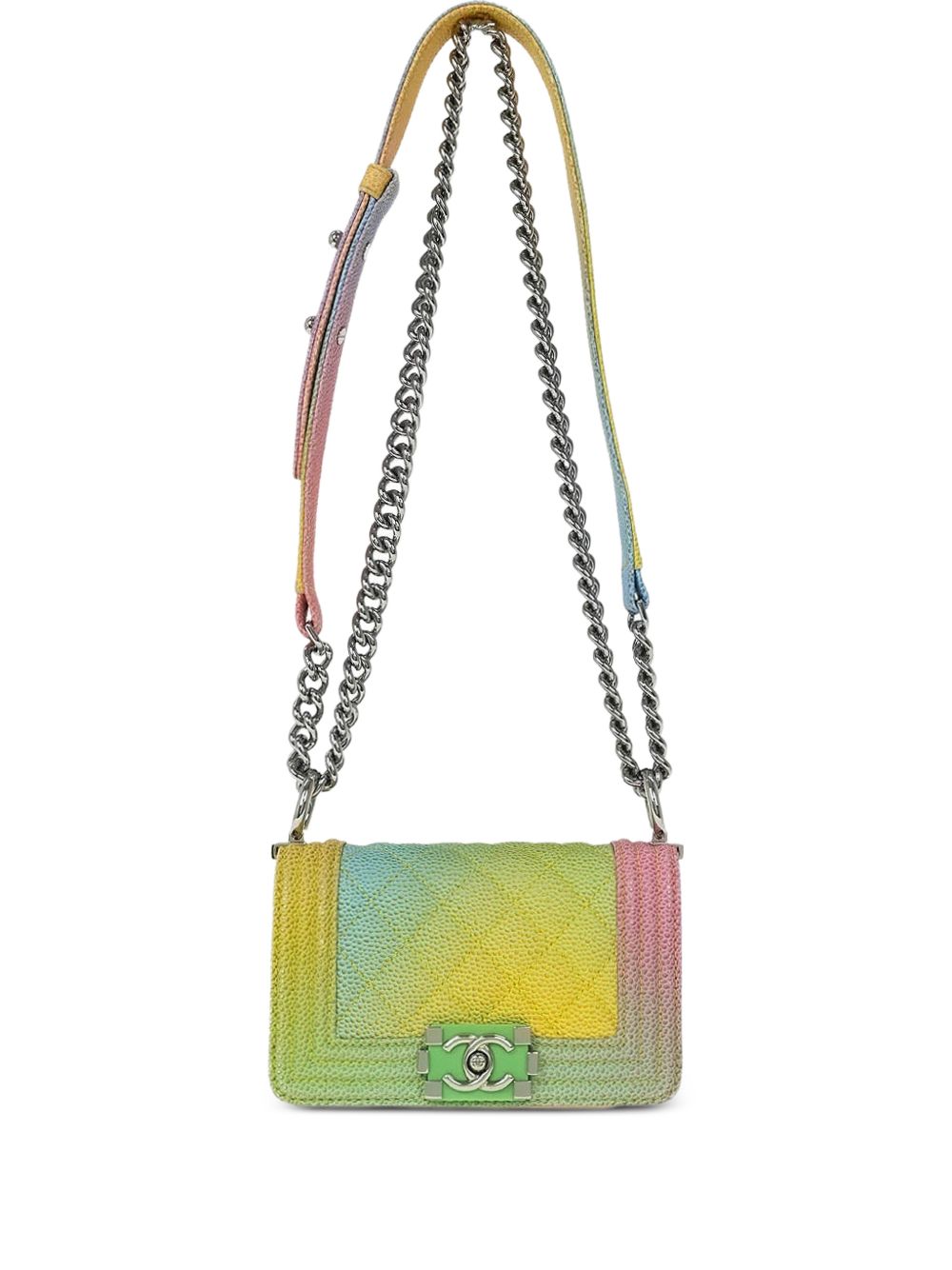 2017 mini Boy caviar-leather shoulder bag