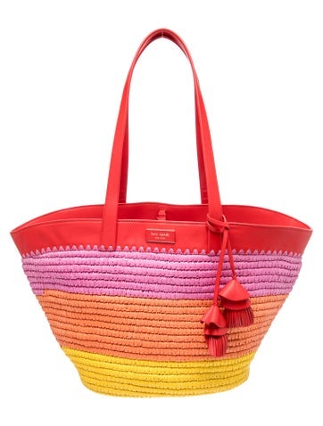 Kate Spade Raffia Bucket Bag