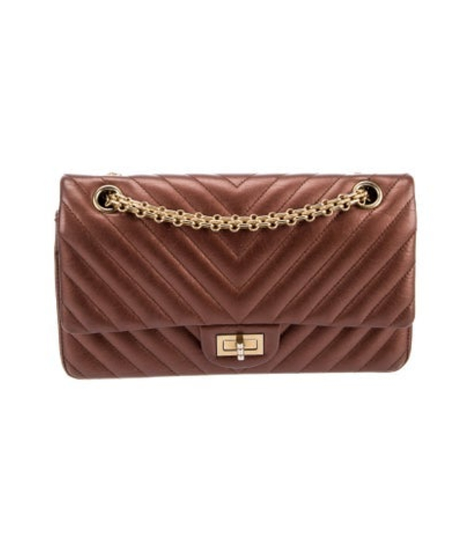 Chanel Chevron Reissue 225 Double Flap Bag