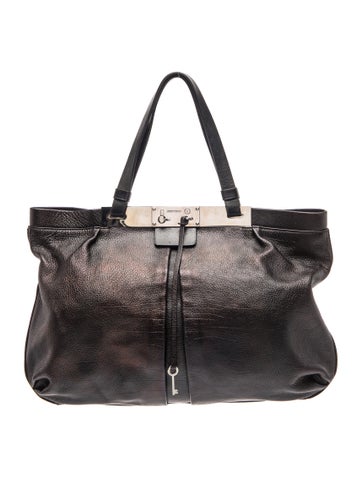 Leather Top Handle Bag