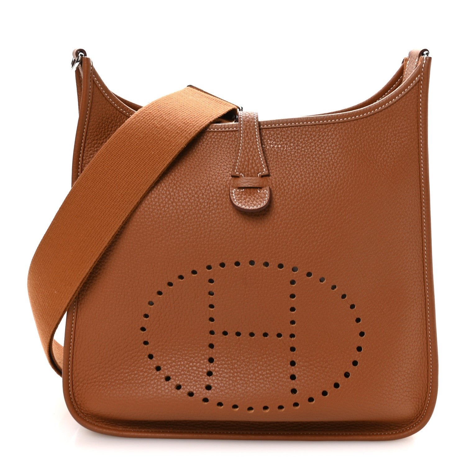 Hermes Taurillon Clemence EVELYNE III PM Gold