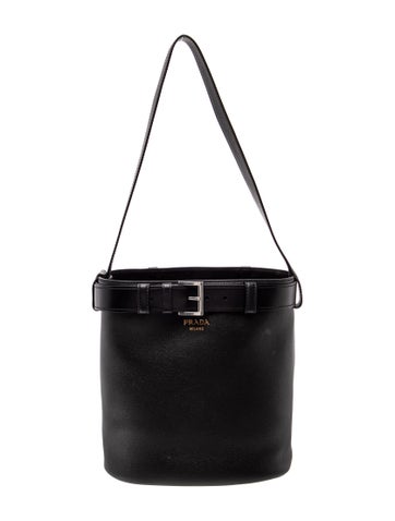 Vitello Daino Leather Buckle Bag w/Belt 2025