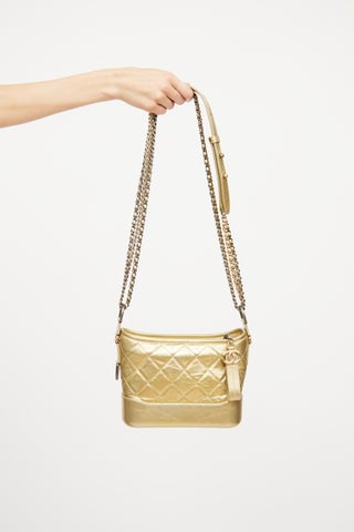 2017 Gold Aged Small Gabrielle Bag
