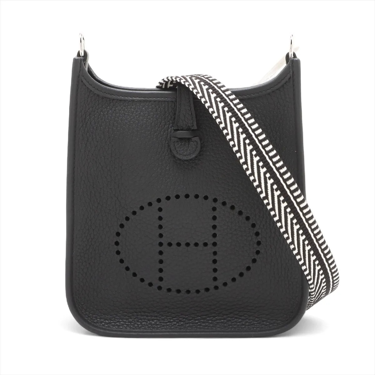 Hermès evelyn 16 TPM Amazon Taurillon Clemence Black Silver Metal Fittings