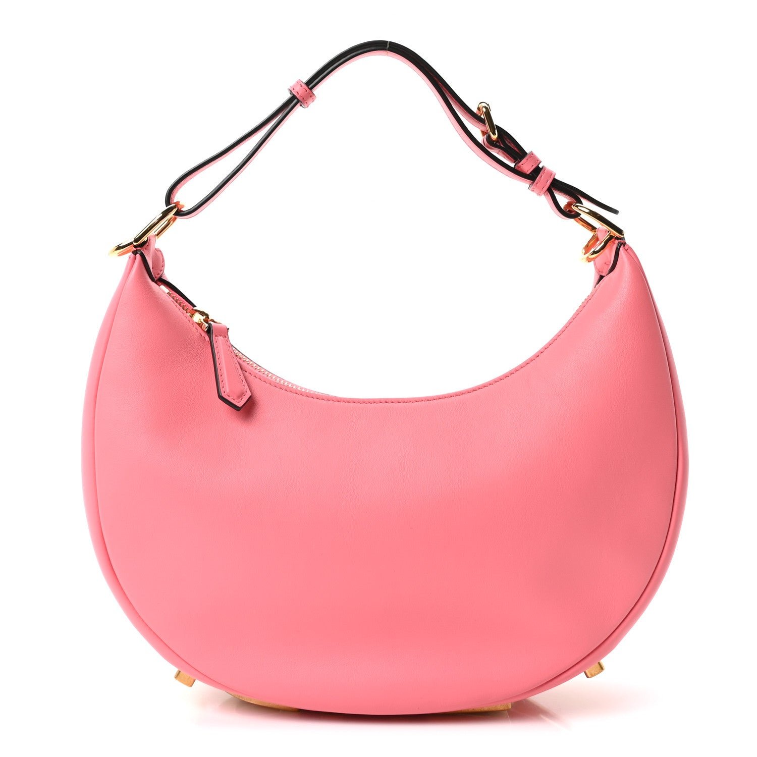 Fendi Vitello Grace Matte Small Fendigraphy Hobo Bag Pink Dalia