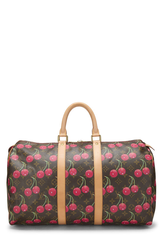Louis Vuitton Takashi Murakami x Louis Vuitton Monogram Cerises Keepall 45