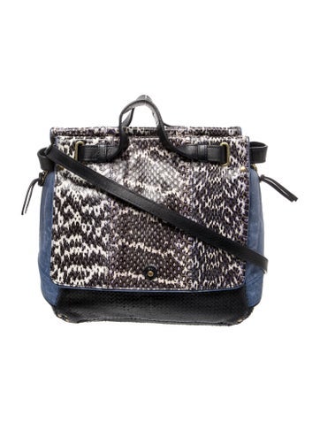 Jerome Dreyfuss Snakeskin Shoulder Bag