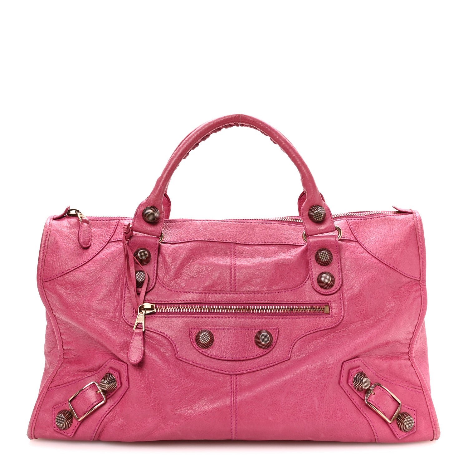 Balenciaga Agneau Giant 21 Rose Gold Hardware Work Cyclamen Fucsia