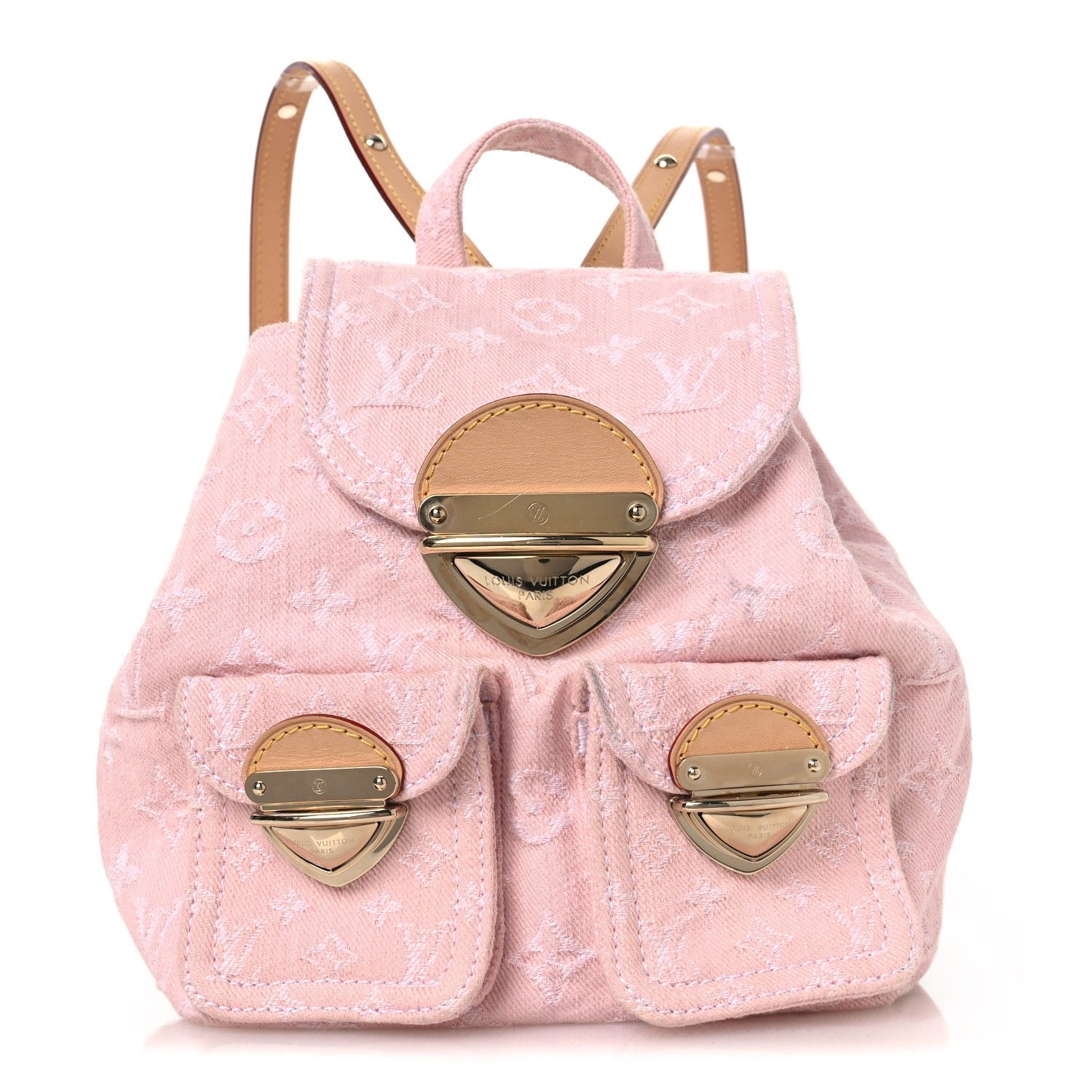 Louis Vuitton Denim Venice Backpack Washed Pink