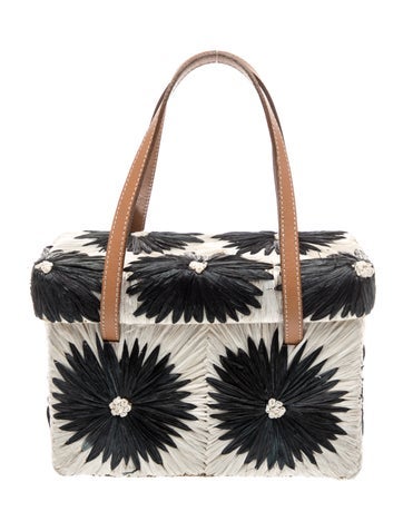 Straw Top Handle Bag
