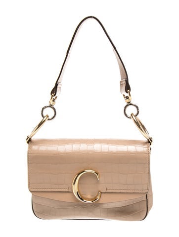 Embossed Leather Shoulder Bag